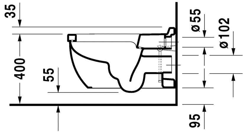 Подвесной унитаз Duravit Starck-3 2226090000