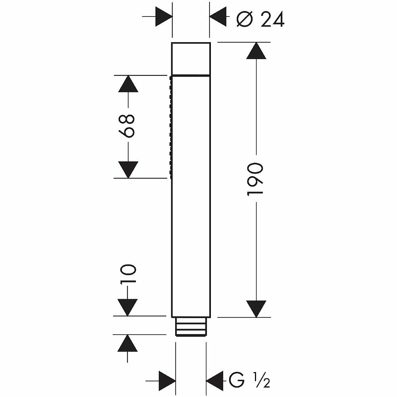 Душевая лейка Axor Starck 28532670 черный