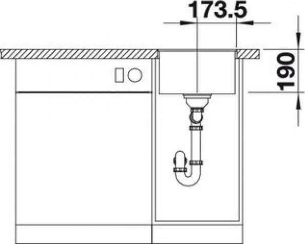 Кухонная мойка Blanco Subline 320-F 523419 белый