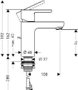 Смеситель для раковины Hansgrohe Metropol S 14061000