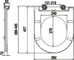 Комплект Система инсталляции для унитазов Geberit Duofix Delta 458.124.21.1 3 в 1 с кнопкой смыва + Подвесной унитаз Am.Pm Spirit 2.0 C701700WH безободковый с сиденьем микролифт