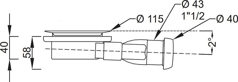 Сифон для поддона Jacob Delafon Flight Neus E9A1364-CP