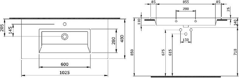 Раковина Bocchi Milano 1105-001-0126, белый глянец