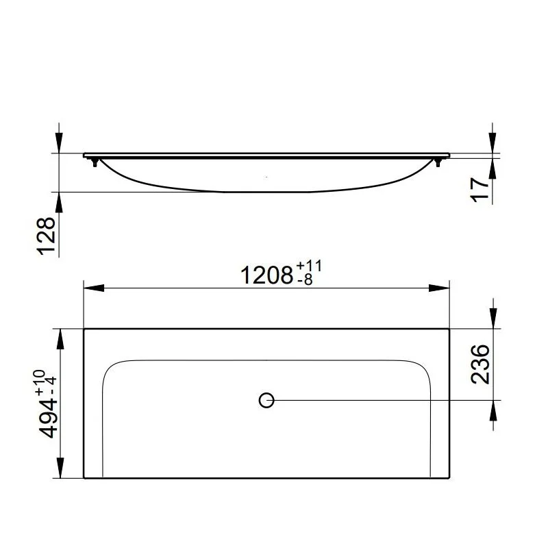 Раковина Keuco Plan 120 см 32980311200 белый 