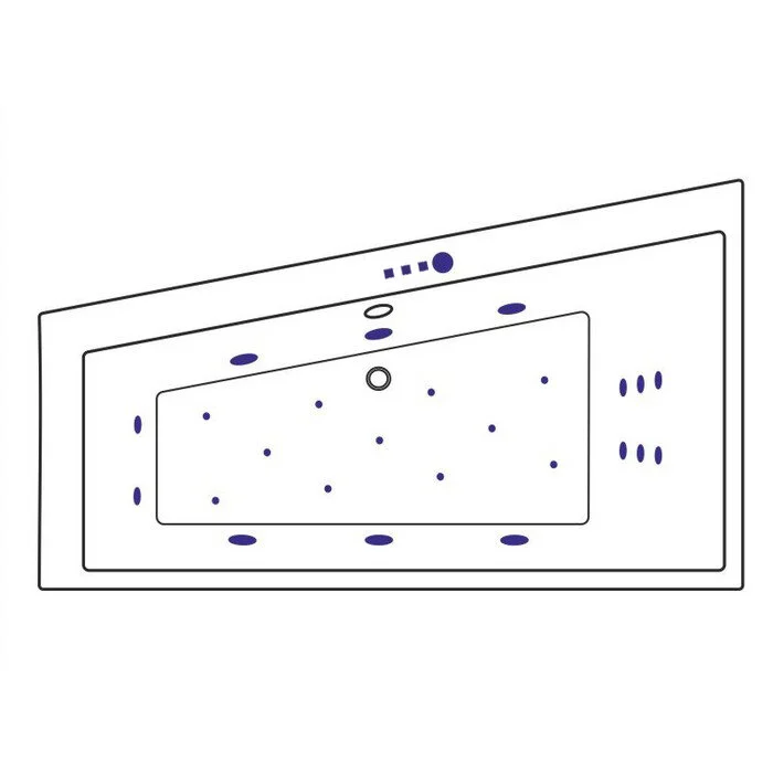 Акриловая ванна Excellent Sfera 170х100 WAEX.SFL17.ULTRA.BR бронза, белый