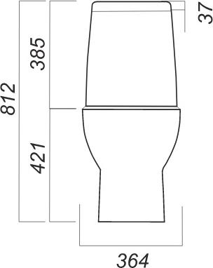 Унитаз-компакт Infinity INFSLCC01040522R безободковый с крышкой-сиденьем микролифт