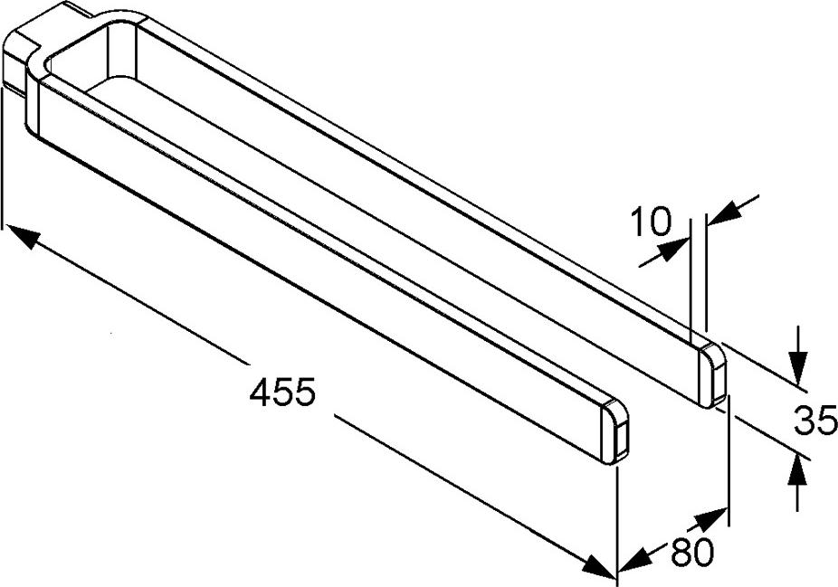 Полотенцедержатель 45 см Kludi E2 4997705, хром