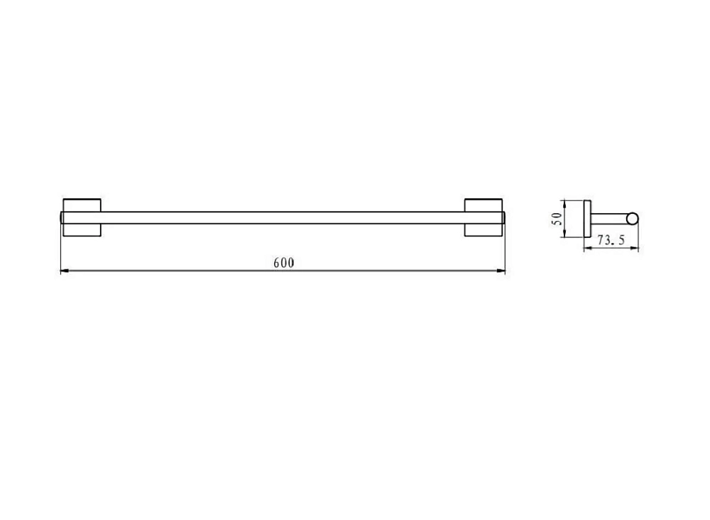 Полотенцедержатель Aquanet Flash S 210776 хром