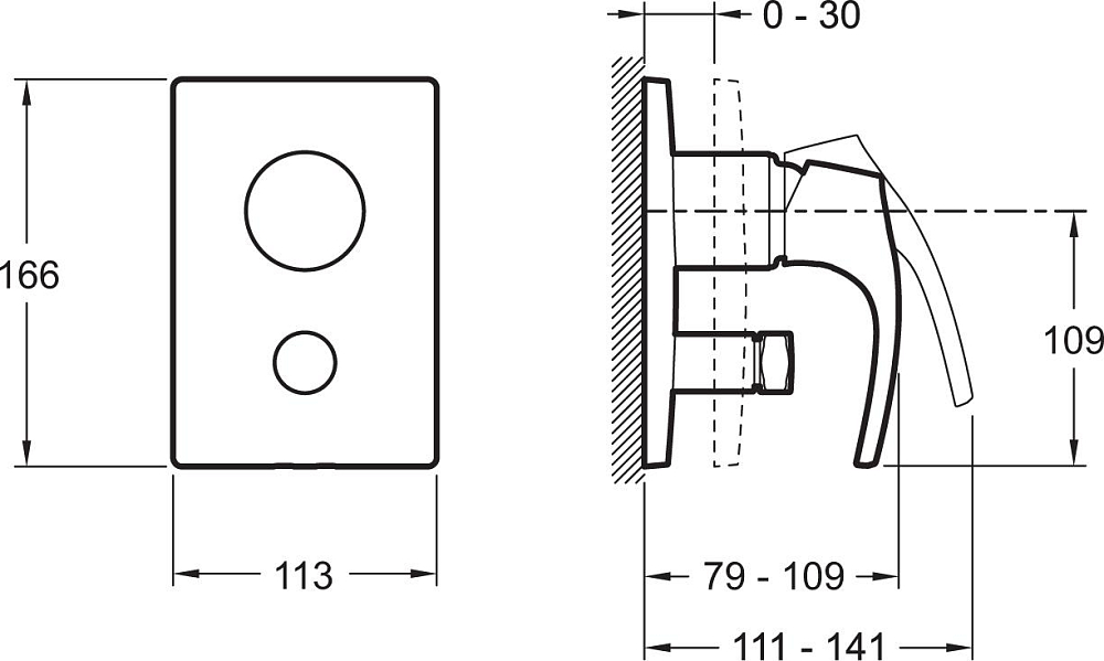 Смеситель для ванны с душем Jacob Delafon Symbol E98724