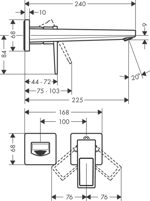 Смеситель для раковины Hansgrohe Metropol 74526000, хром