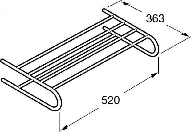 Полка для полотенец Roca Fashion 816022001