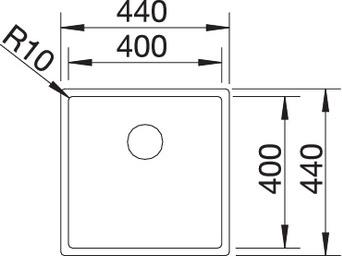 Кухонная мойка Blanco Claron 400-IF Durinox 523389