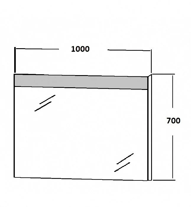 Зеркало Duravit L-Cube LM 7837 белый