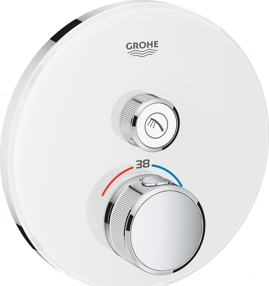 Хромированный смеситель для душа Grohe Grohtherm SmartControl 29150LS0