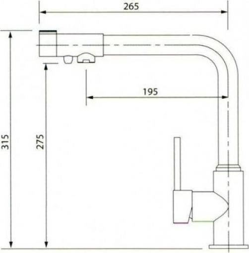 Смеситель Kaiser Teka 13044-6 Oil с краном питьевой воды