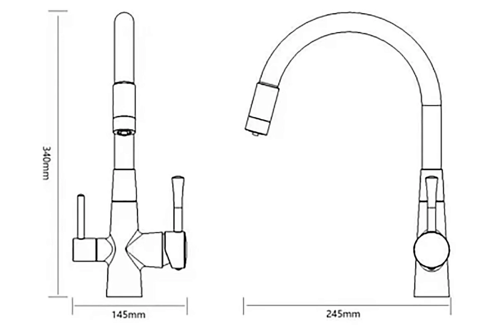 Смеситель для кухни Savol S-L1806C-04 золото