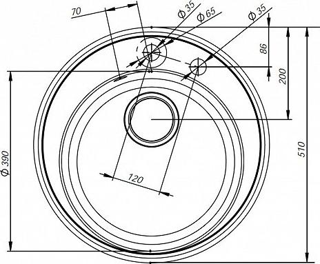 Кухонная мойка Iddis Kitchen G K02G511i87, серый