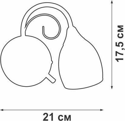 Бра Vitaluce V3269-3/1A