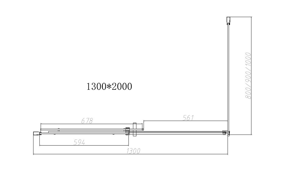 Душевой уголок Vincea Dice VSR-4D8013CL 130x80, хром, стекло прозрачное