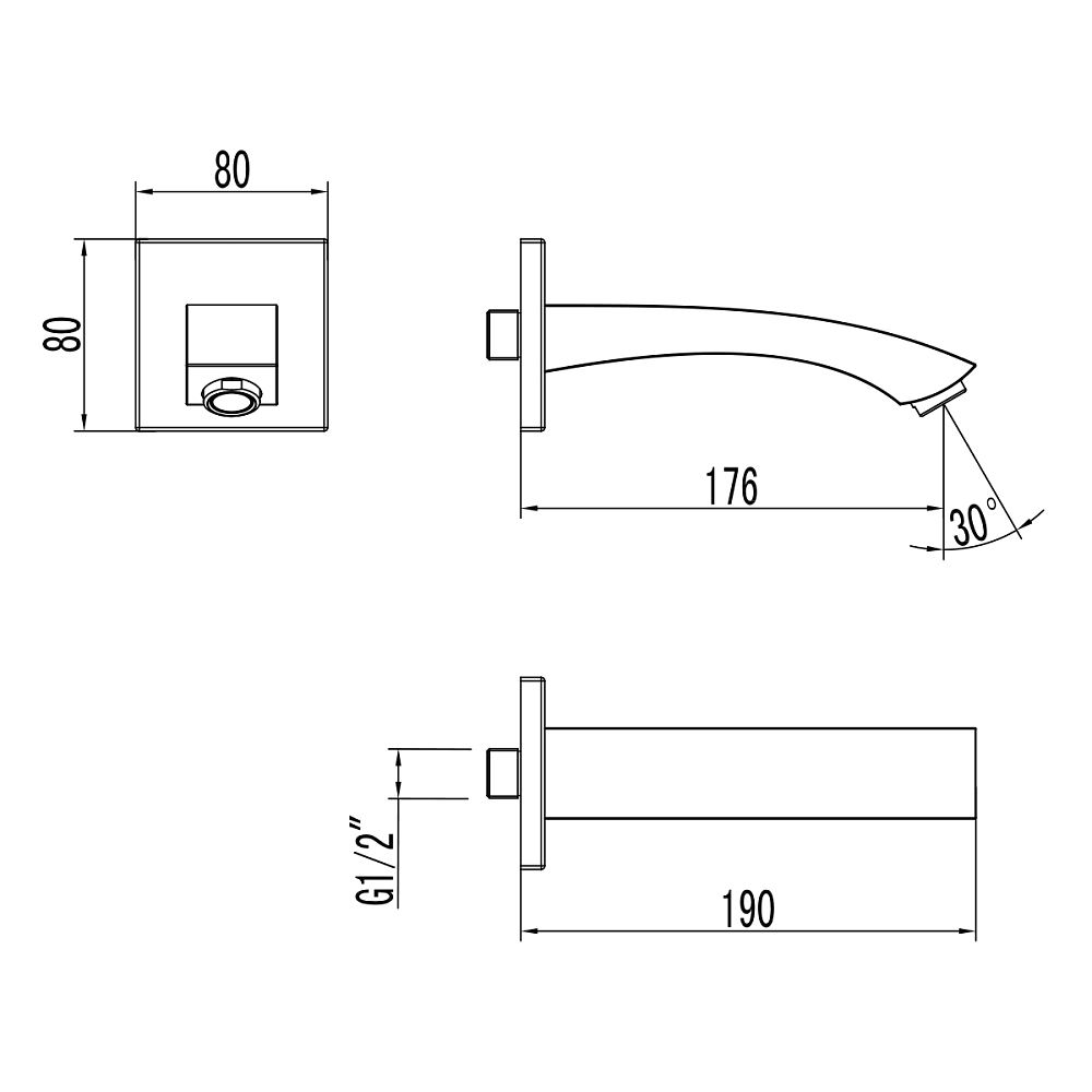 Излив Lemark LM4581C хром