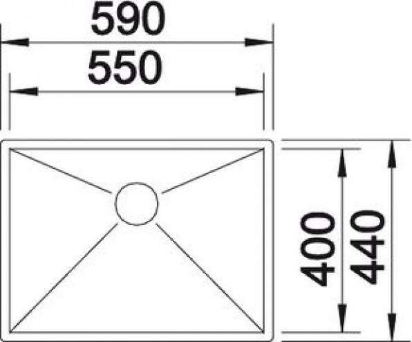 Кухонная мойка Blanco Zerox 550-IF 521590