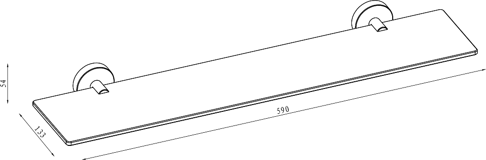 Полка Damixa Scandi Pro HASP34700