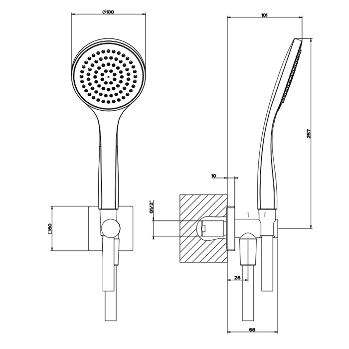 Душевая лейка Gessi Emporio shower 47323#149 никель