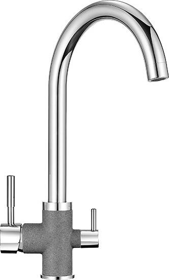 Смеситель для кухонной мойки Granula GR-3168 графит