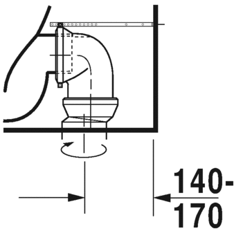 Чаша для унитаза-компакта Duravit ME by Starck 2170090000