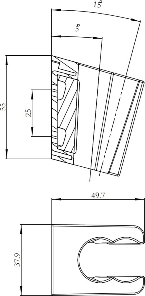 Держатель душа Iddis Optima Home 080CP00i53 хром