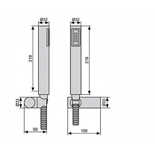 Душевая лейка Emmevi 140CR хром