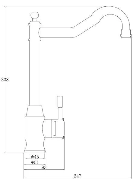 Смеситель для кухни Zorg Steel Hammer SH 5208 INOX серый