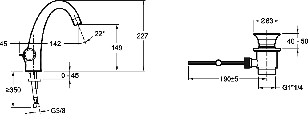 Смеситель для раковины Jacob Delafon Elevation E18870-CP