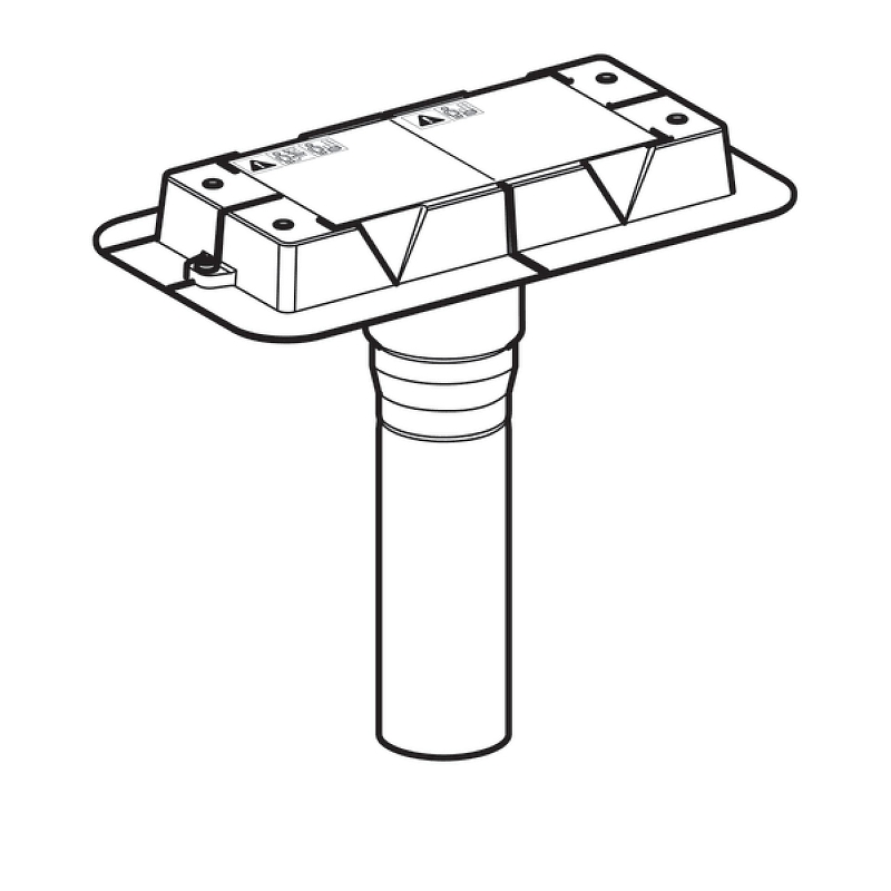 Корпус душевого лотка Geberit CleanLine UniFlex 154.153.00.1 с выпуском D50 (уцененный товар)