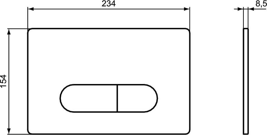 Кнопка смыва Ideal Standard Oleas R0115AC белый