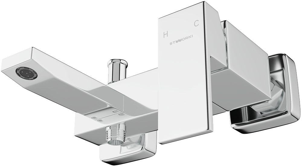 Смеситель для ванны с душем STWORKI Флом HDA4603Y