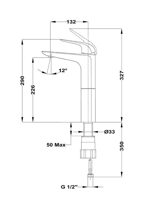 Смеситель для раковины Teka Itaca 673660210 хром