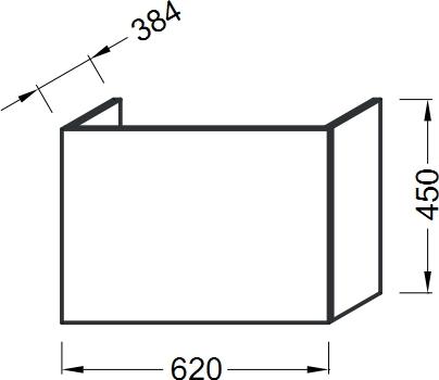 Тумба под раковину 60 см Jacob Delafon Odeon Up EB886-N18 белый