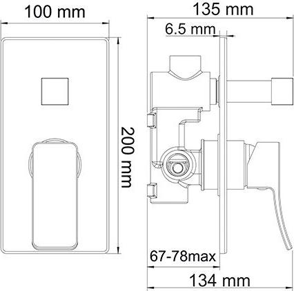 Смеситель WasserKRAFT Aller 1060WHITE 10641 WHITE для душа