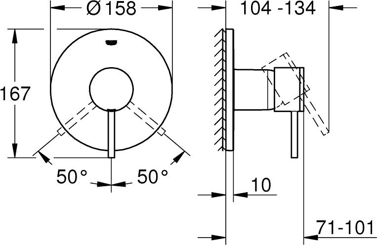 Смеситель для ванны Grohe Atrio 24065003