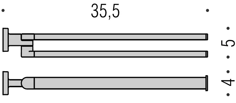 Полотенцедержатель Colombo Nordic B5212 хром