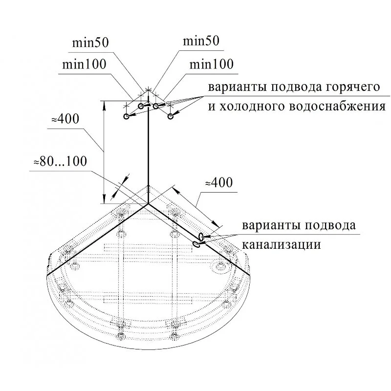 Душевая кабина Radomir Strong 1-05-1-0-0-1801