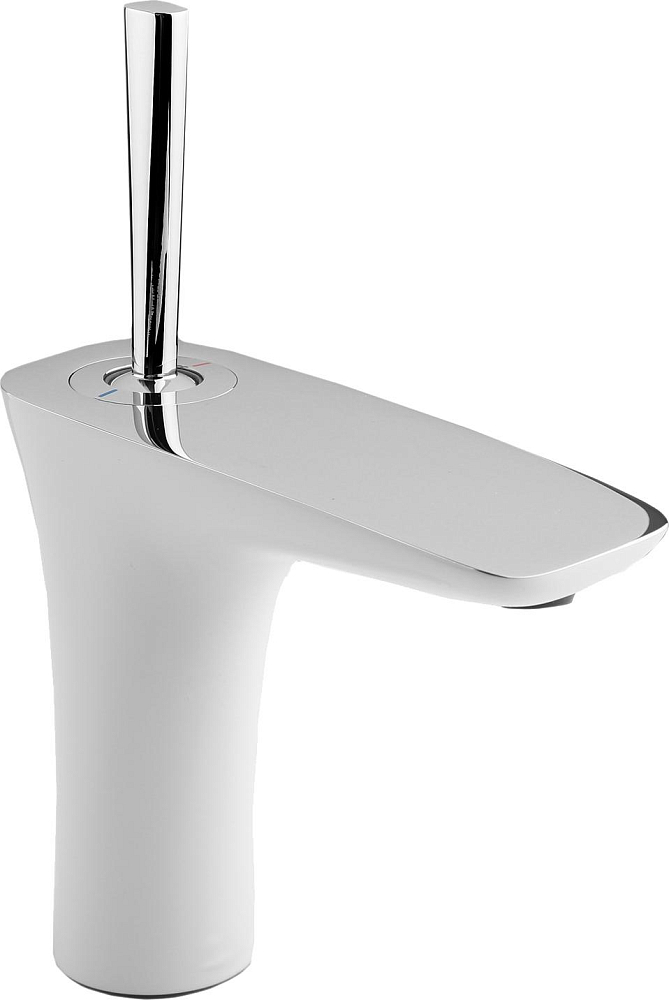 Смеситель для раковины Hansgrohe PuraVida 15275400 с гигиеническим душем, белый/хром