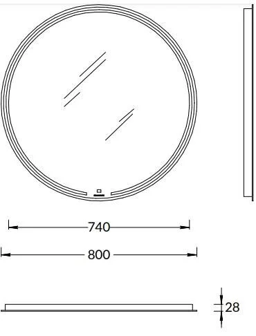 Зеркало Kerama Marazzi Mio MIO.mi.80D\WHT белый