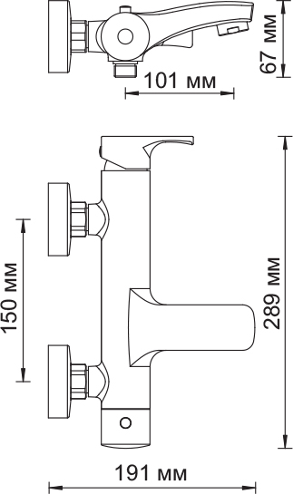 Смеситель Wasserkraft Berkel 4801 для ванны