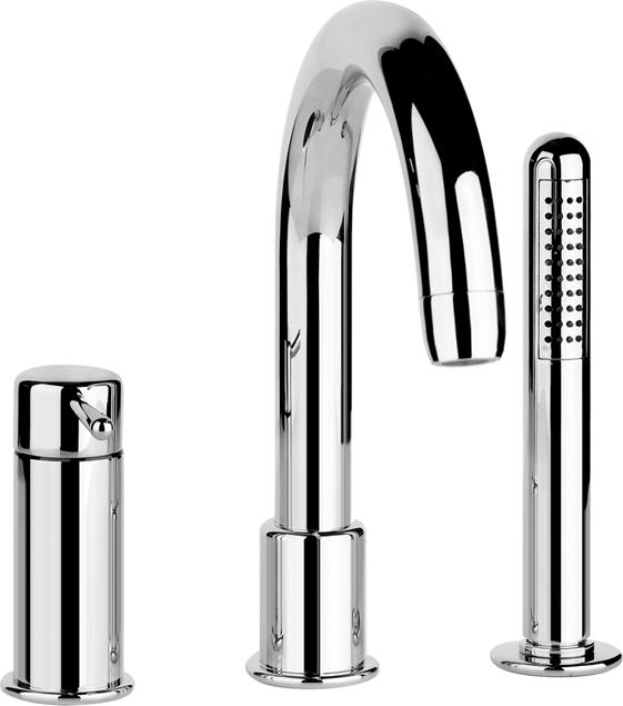 Смеситель на борт ванны Gessi Goccia 33637#147, шлифованный хром