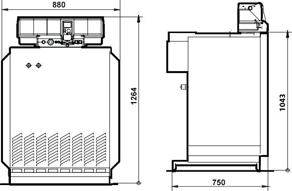 Газовый котел Buderus Logano G334-73 WS (73 кВт)