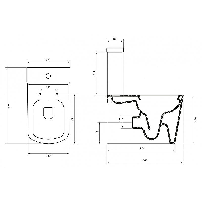 Унитаз-компакт BelBagno Albano BB120CPR/BB120SC c сиденьем микролифт, белый