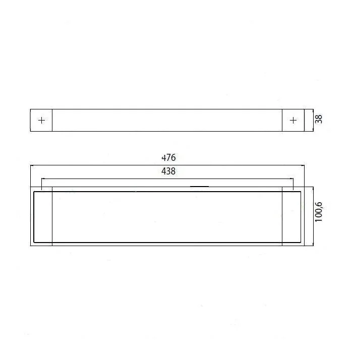 Полка Emco Liaison 1766 001 46 хром