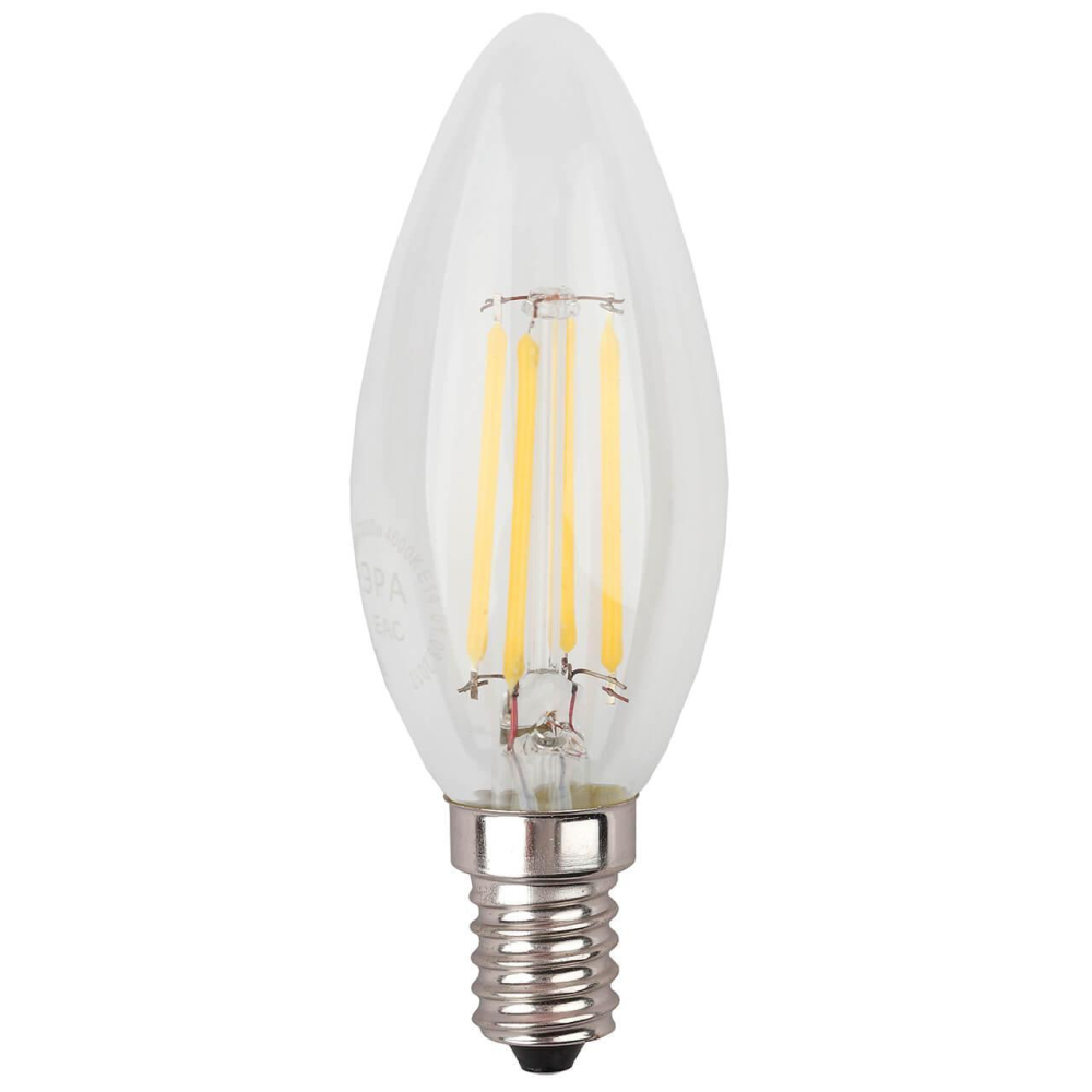 Лампа светодиодная ЭРА E14 9W 2700K прозрачная F-LED B35-9w-827-E14 Б0046991